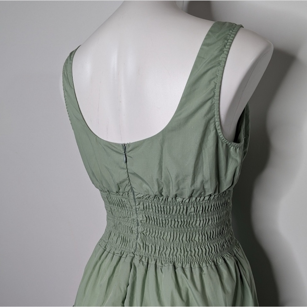 Emory Park Green Tiered Ruffled Mini Dress - Small - Picture 5 of 9
